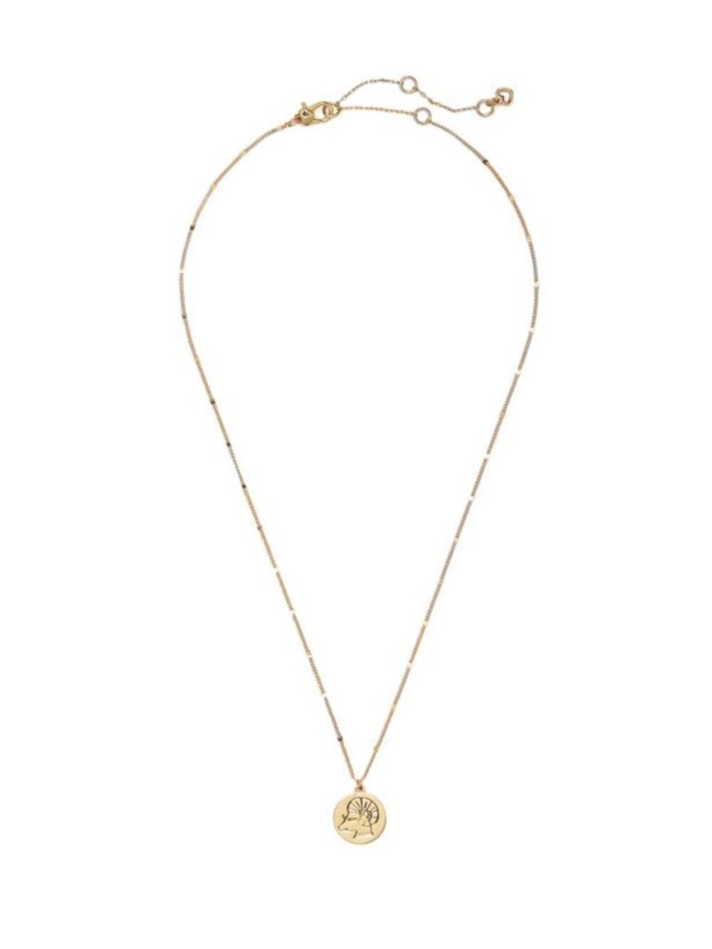 Kate Spade New York In the Stars Aries Pendant Necklace Gold